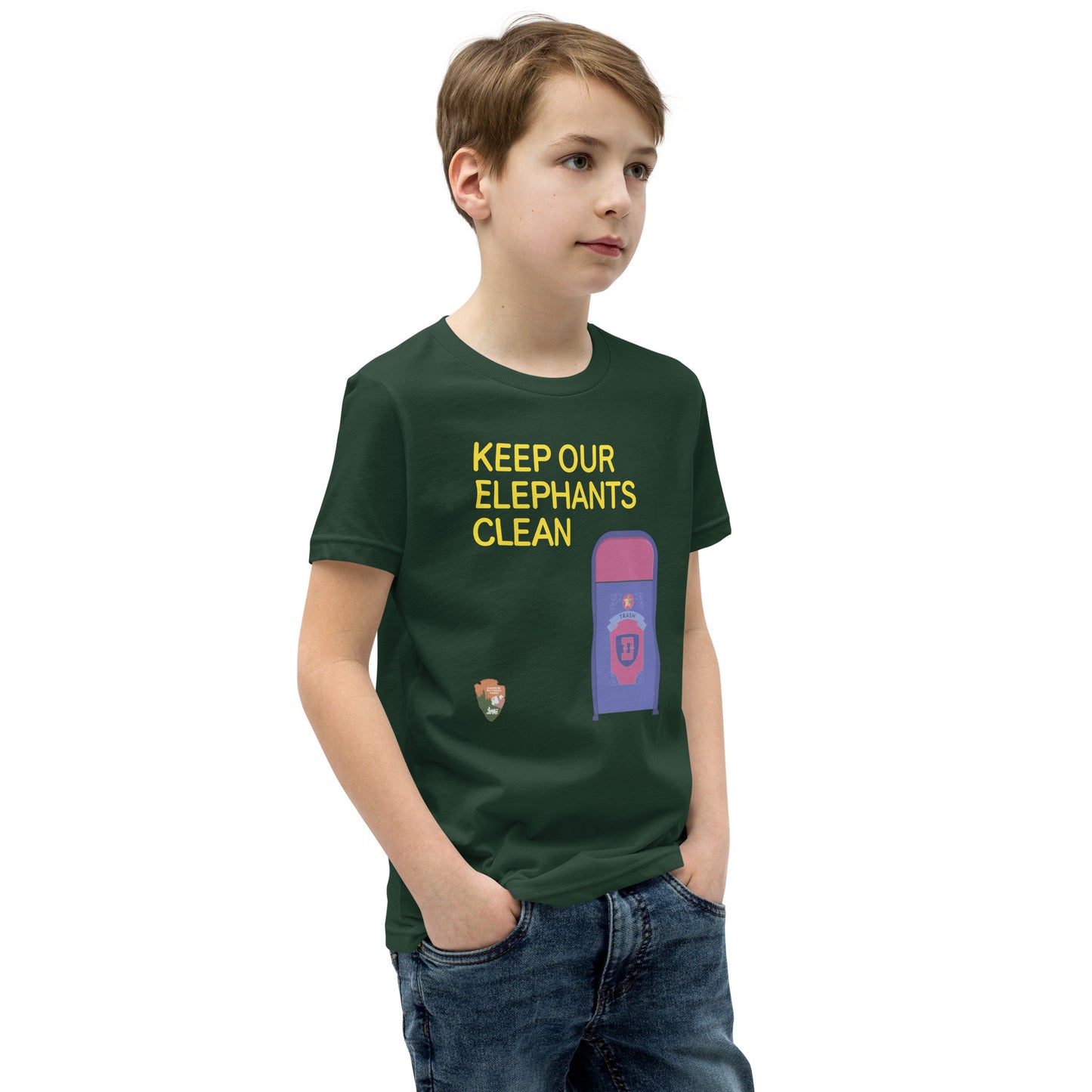 Keep Our Elephants Clean Youth Tee